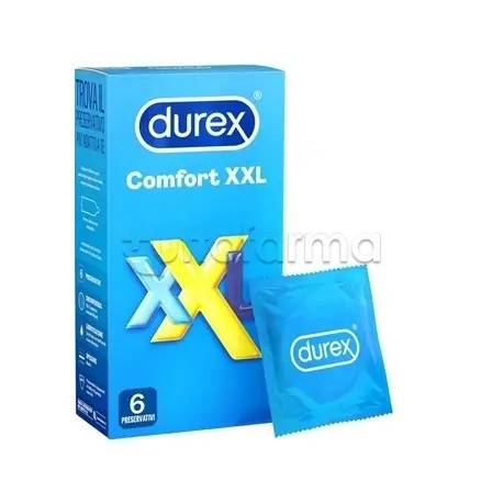 Originale Durex Comfort XXL Extra Extra Large 6 Preservativi