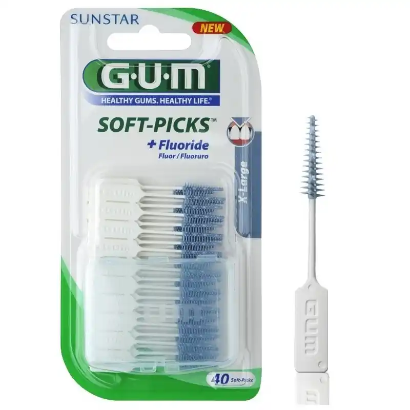 Gum Soft Piks Scovolini In Gomma Con Fluoro X-Large 40 Pz Novità