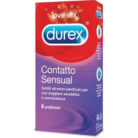 Compra Adesso Durex Contatto Sensual Preservativi Contraccettivi 6 Pezzi